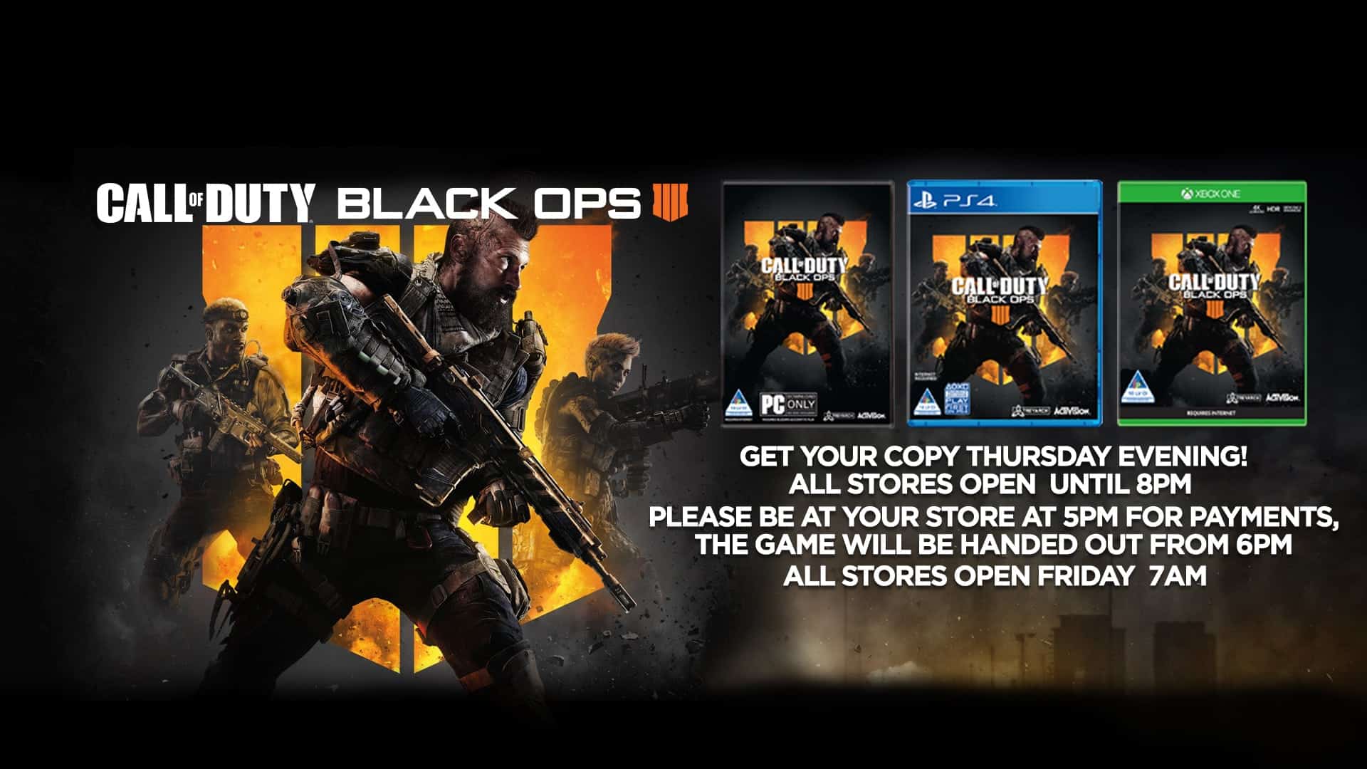 call of duty black ops 4 store