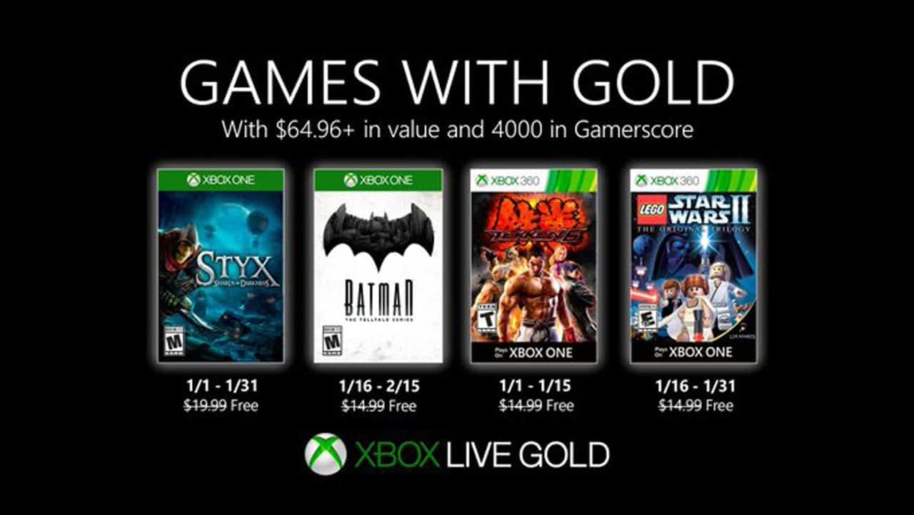 Xbox Games With Gold January 2020