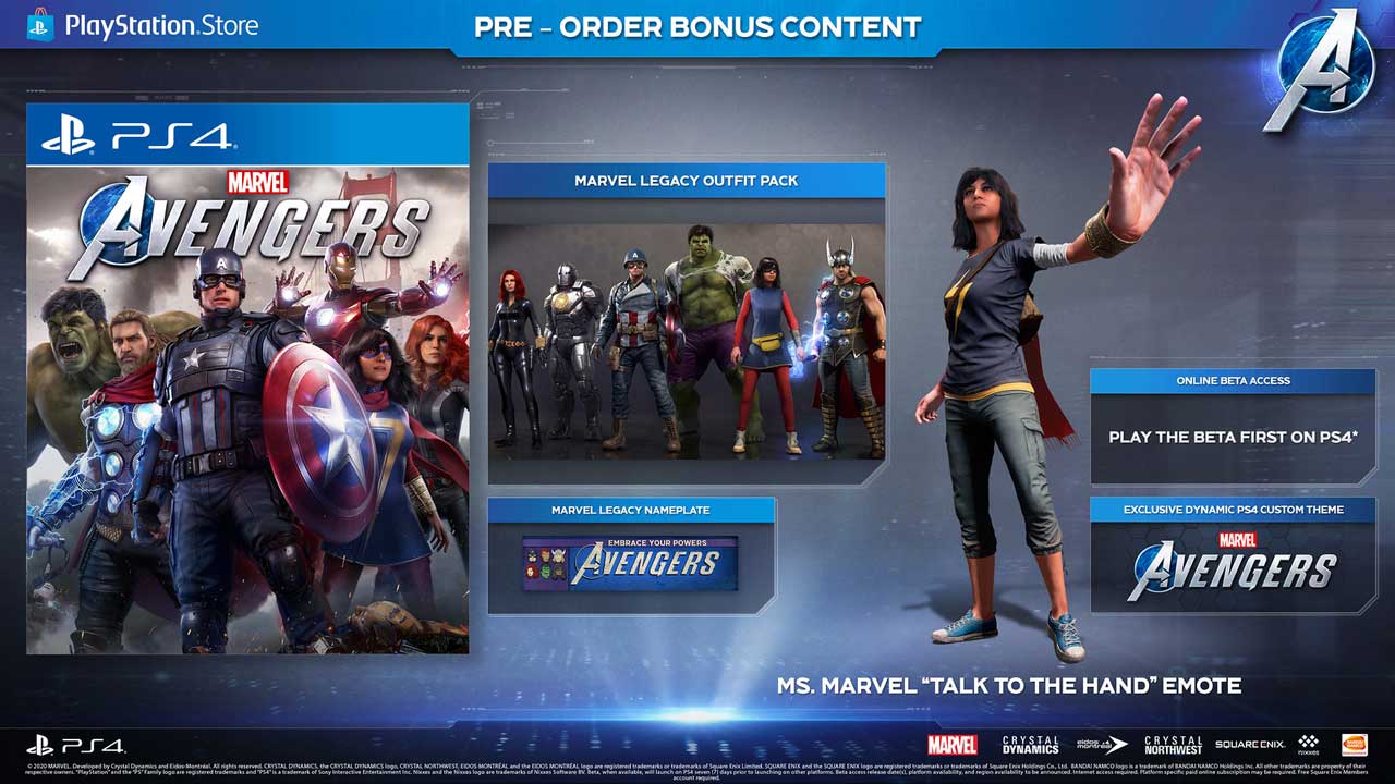 Marvels Avengers Deluxe Collector's Edition Pre-Order Bonuses