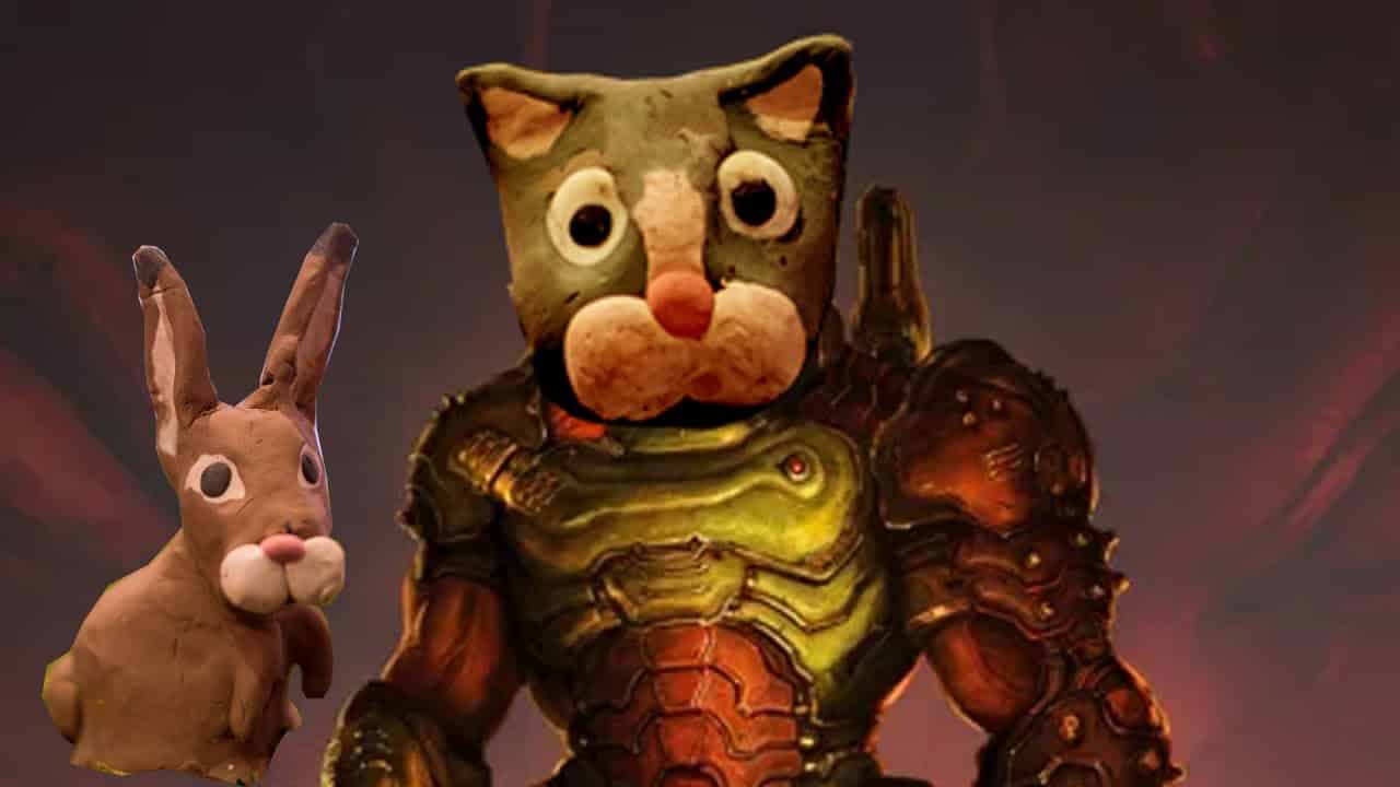 This Incredible DOOM Eternal Cat Warrior Claymation Will Make Your Day