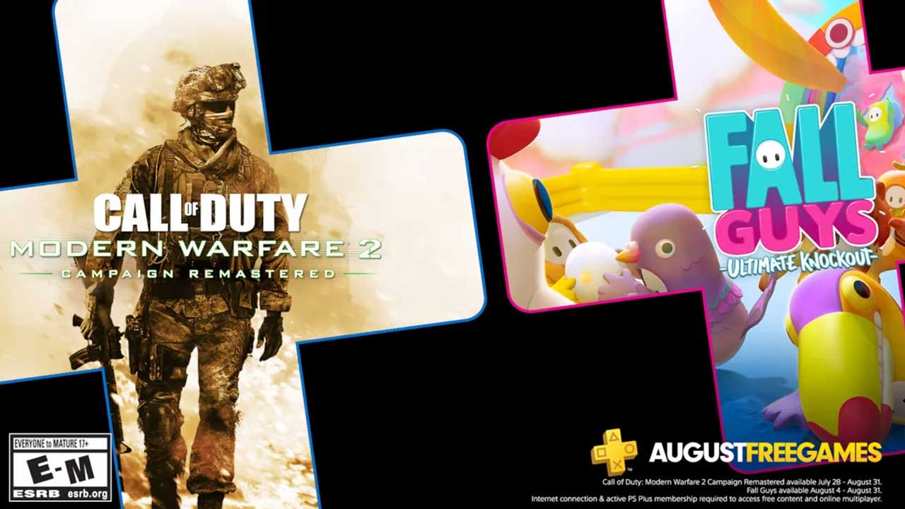 August PlayStation Plus August Fall Guys Call of Duty