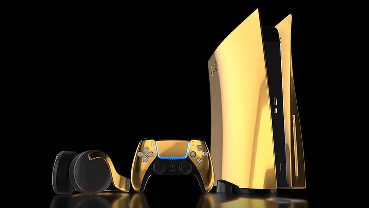 Truly Exquisite 24k Gold PS5 Console PlayStation 5