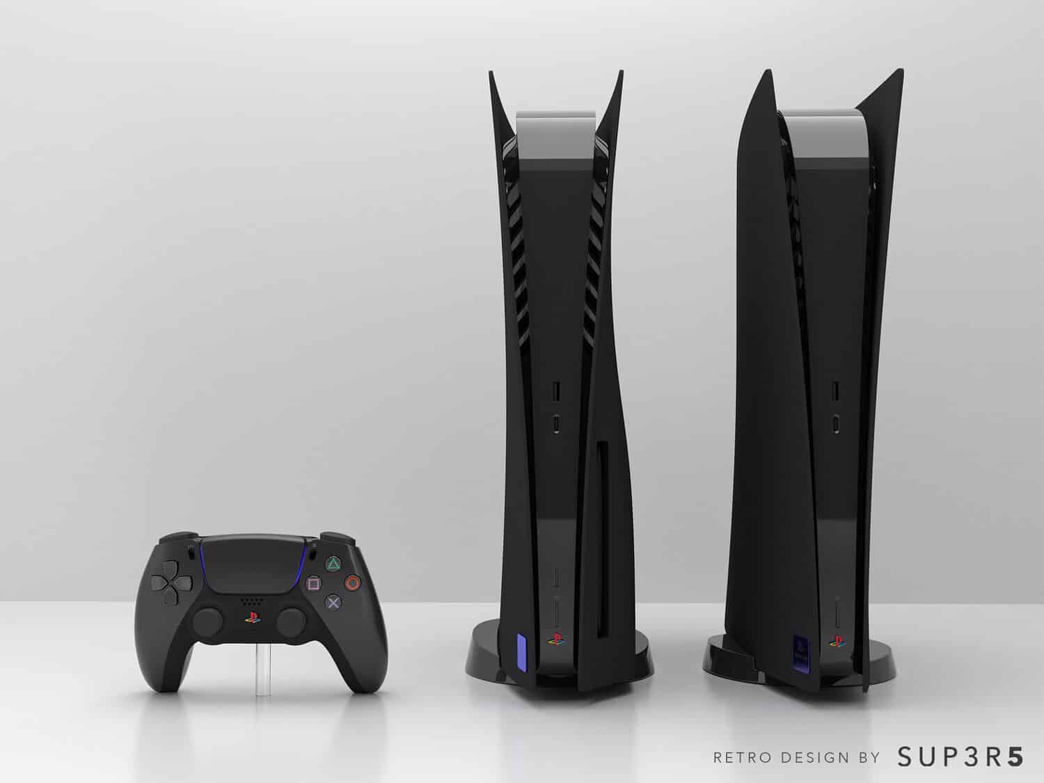 PS2-Themed Black PS5 Console