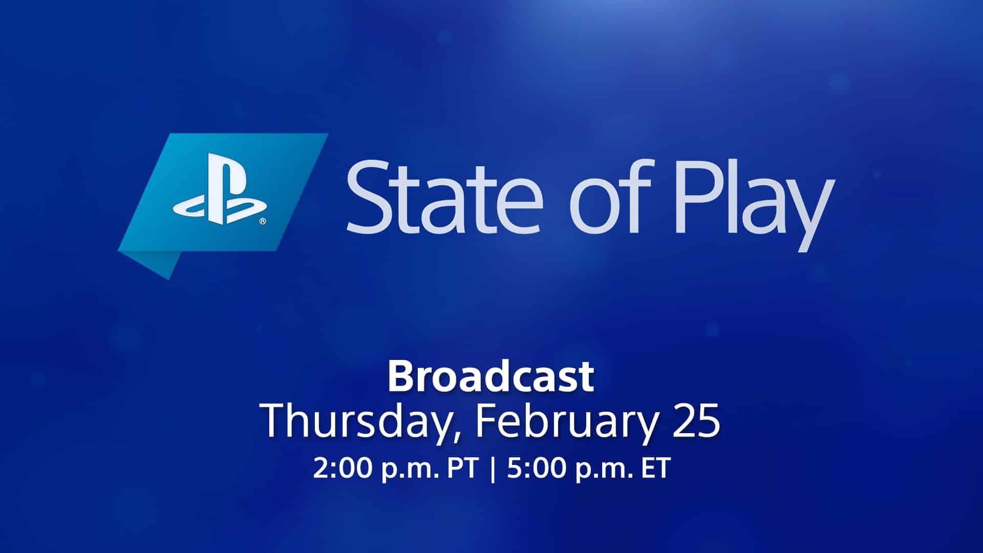 PS4 PS5 State of Play Sony PlayStation