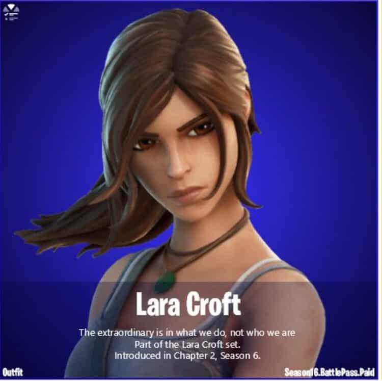 Lara Croft Fortnite Skin