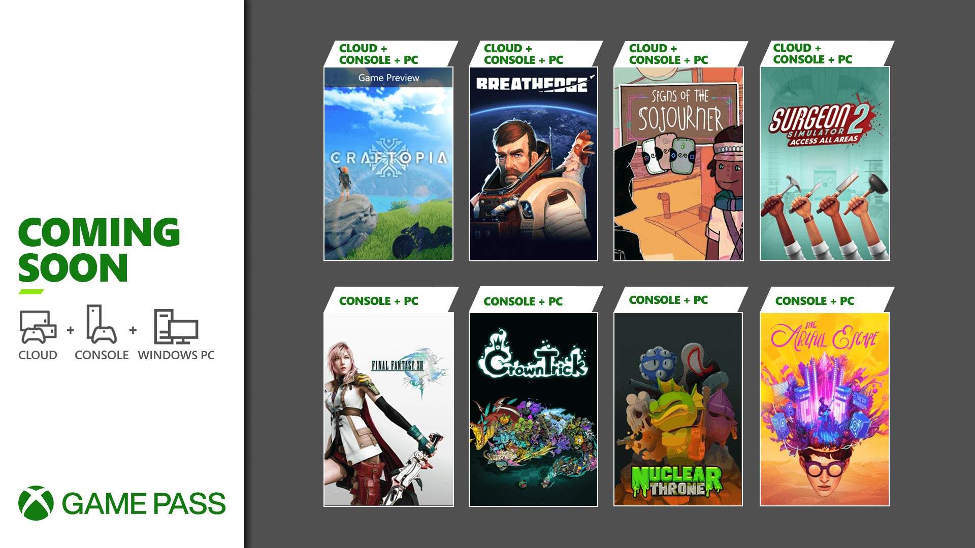 Xbox Game Pass September Games Announced