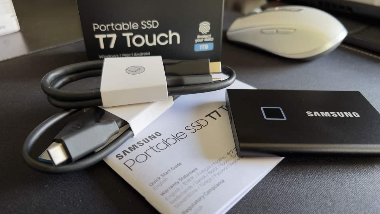 The Samsung T7 Touch SSD is a Fantastic Secure Portable Storage Solution