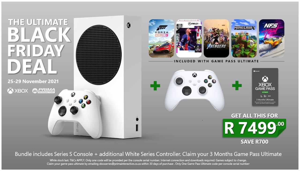 South African Xbox Series S Black Friday Deal