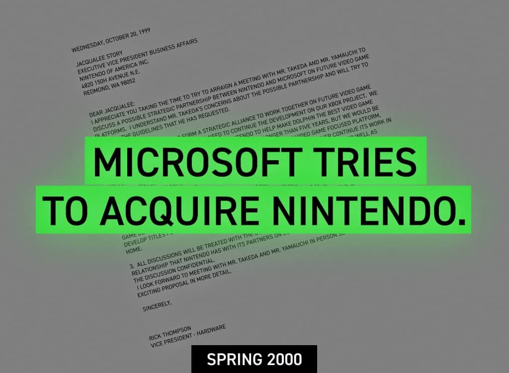 Xbox Letter Microsoft Buy Nintendo
