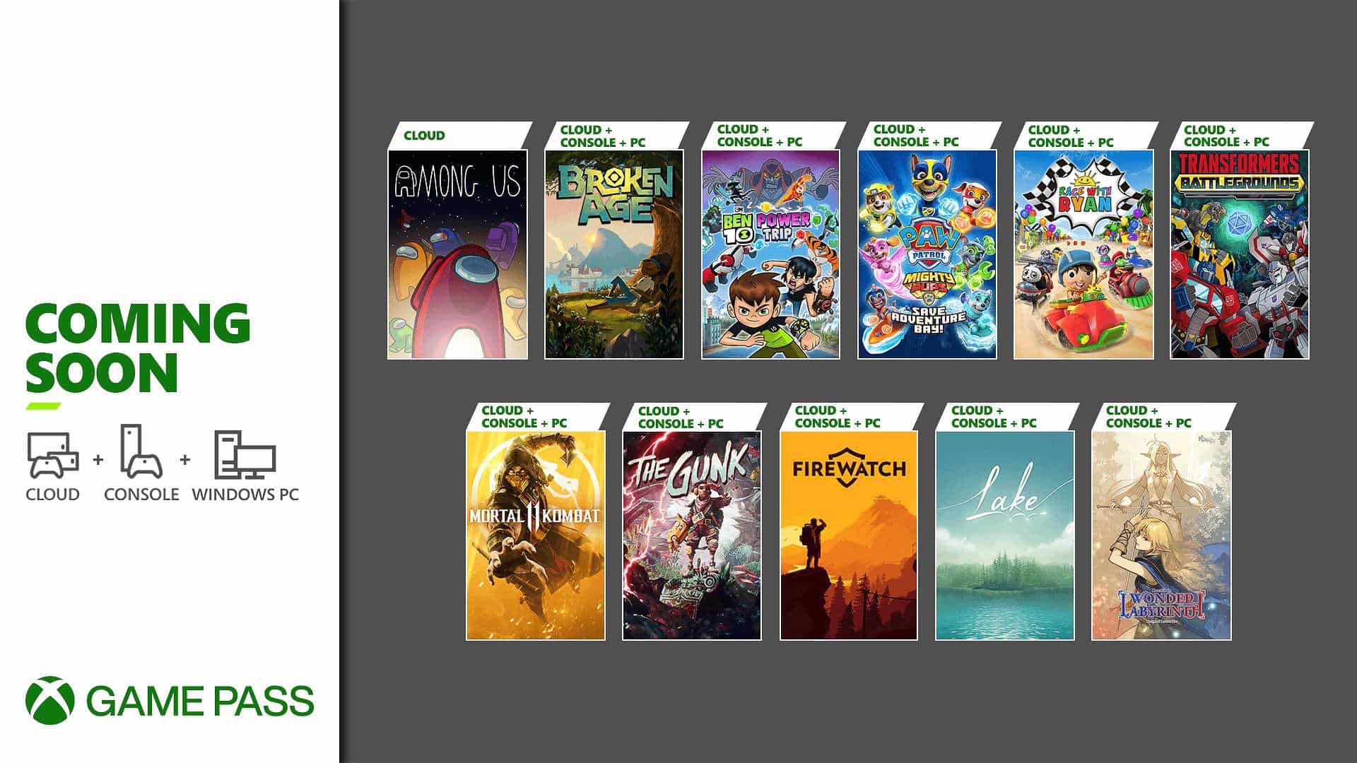 Xbox Game Pass December