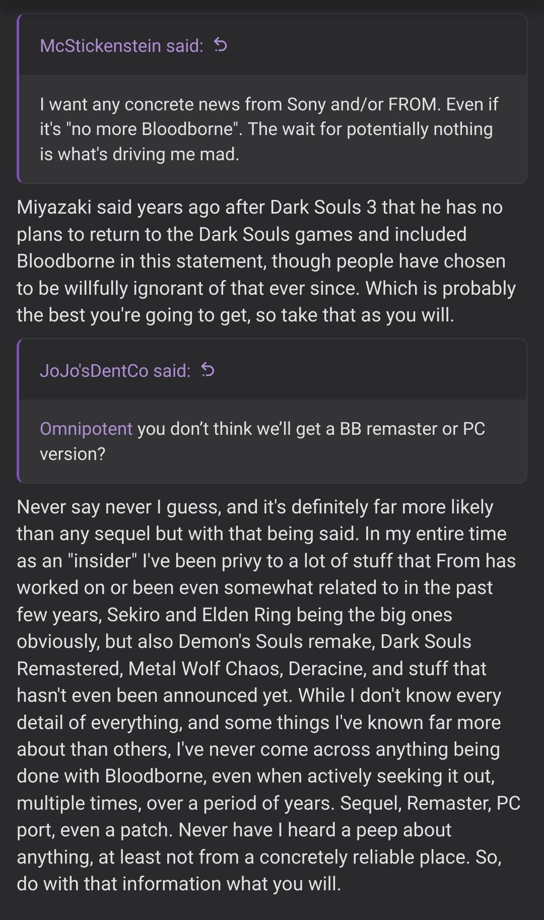 Rumors Suggest Bloodborne is Coming to PC - EssentiallySports