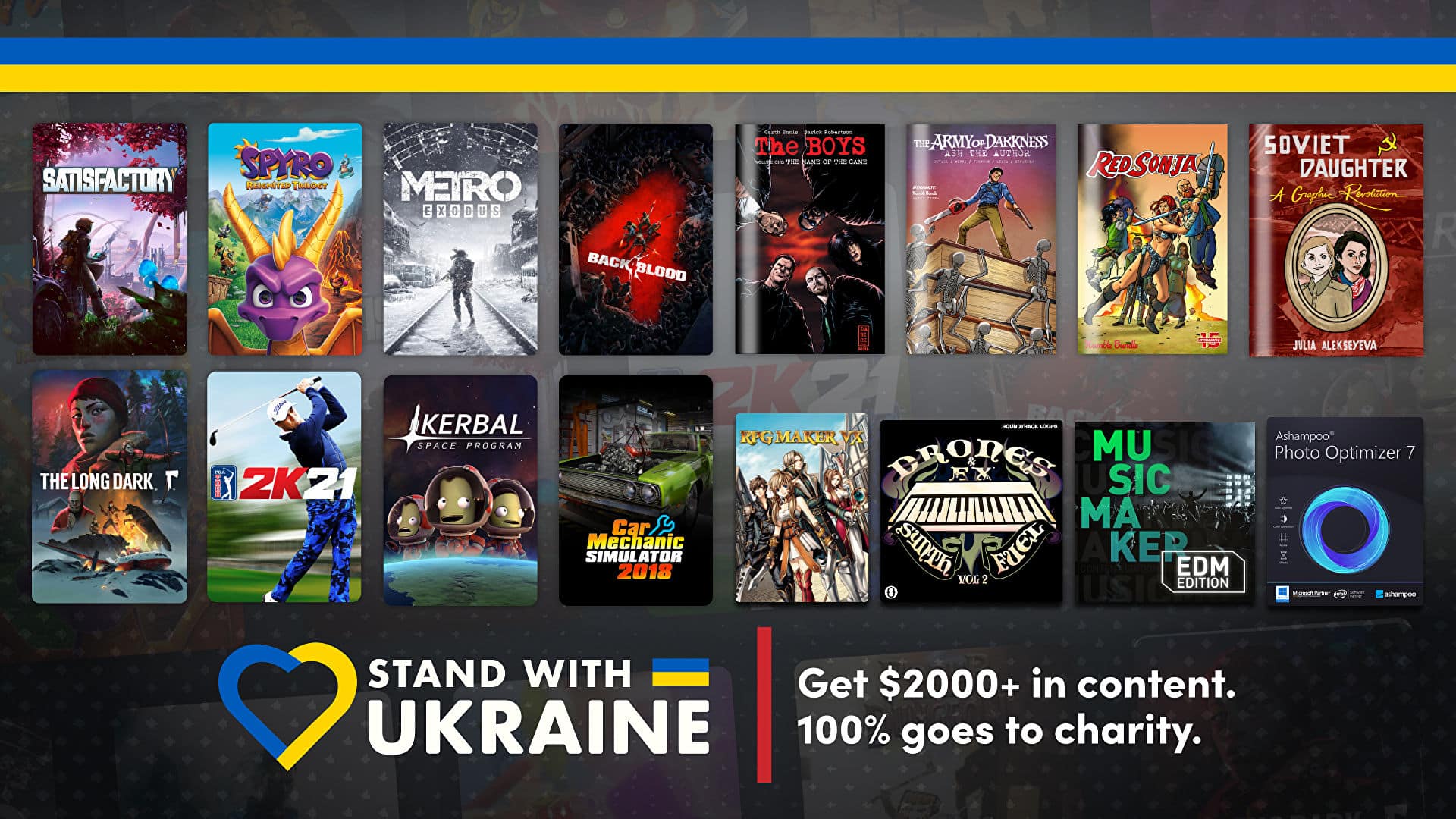 Stand with Ukraine Humble Bundle