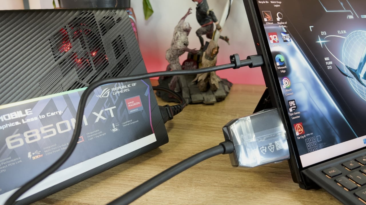 ASUS ROG Flow Z13 + XG Mobile AMD Radeon RX 6850M XT eGPU Review