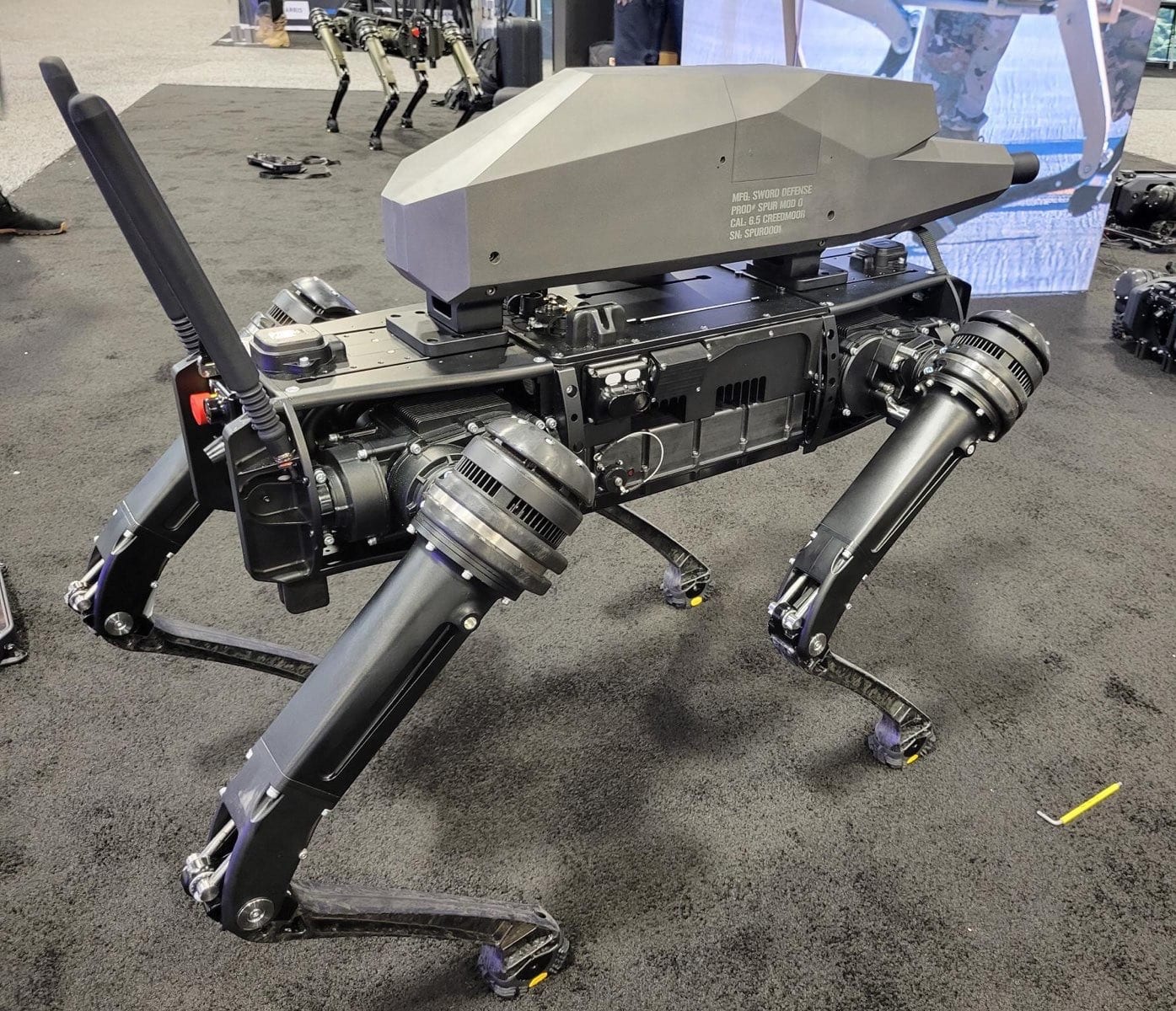 SPUR Robot Dog With Assault Rifle