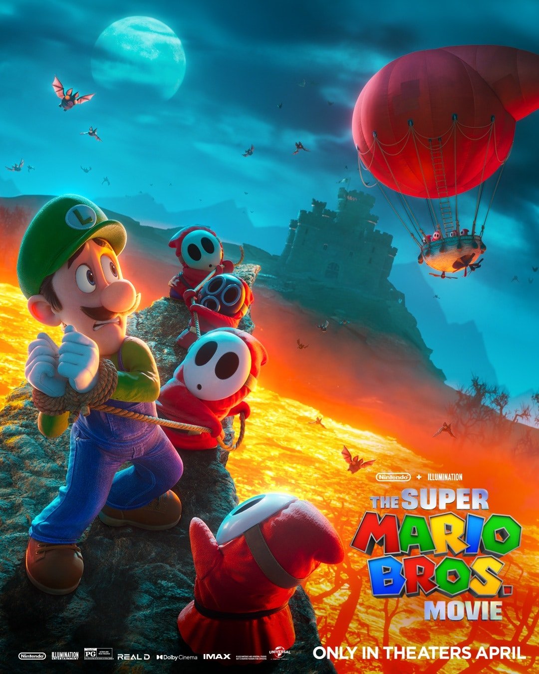 Super Mario Bros. Movie New Posters Princess Peach Luigi