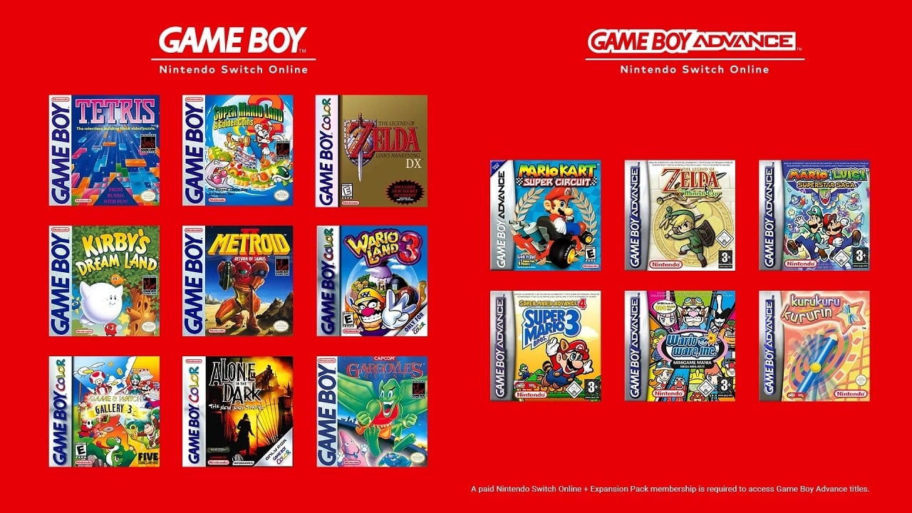 Game Boy Advance Games Nintendo Switch Online