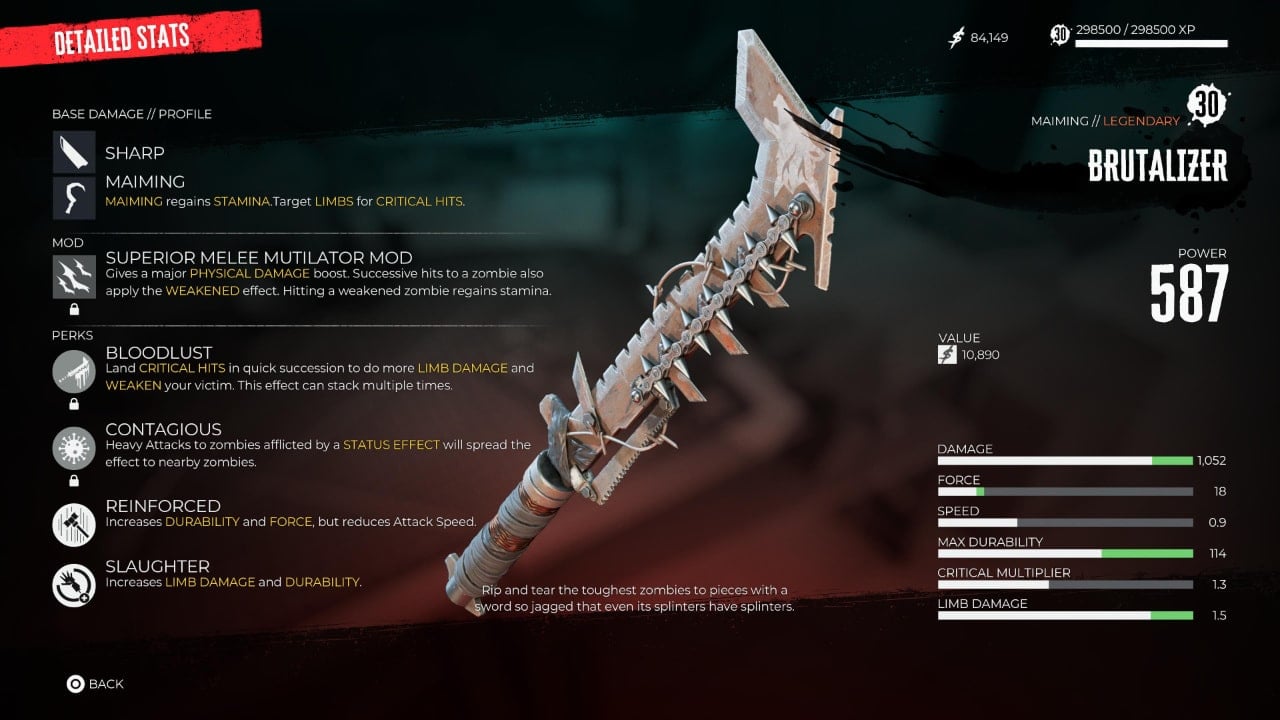 Dead Island 2 Weapon Rarities