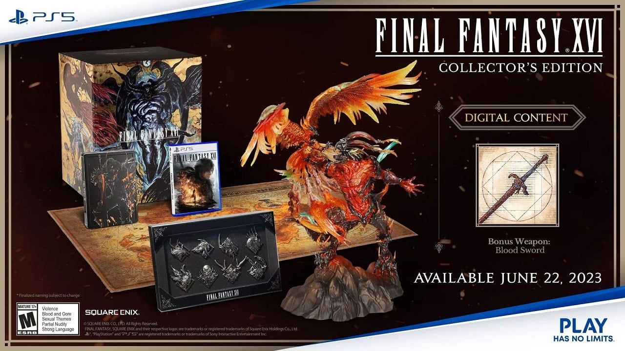 Final Fantasy XVI Digital Deluxe Collector's Edition Pre-Order Bonuses