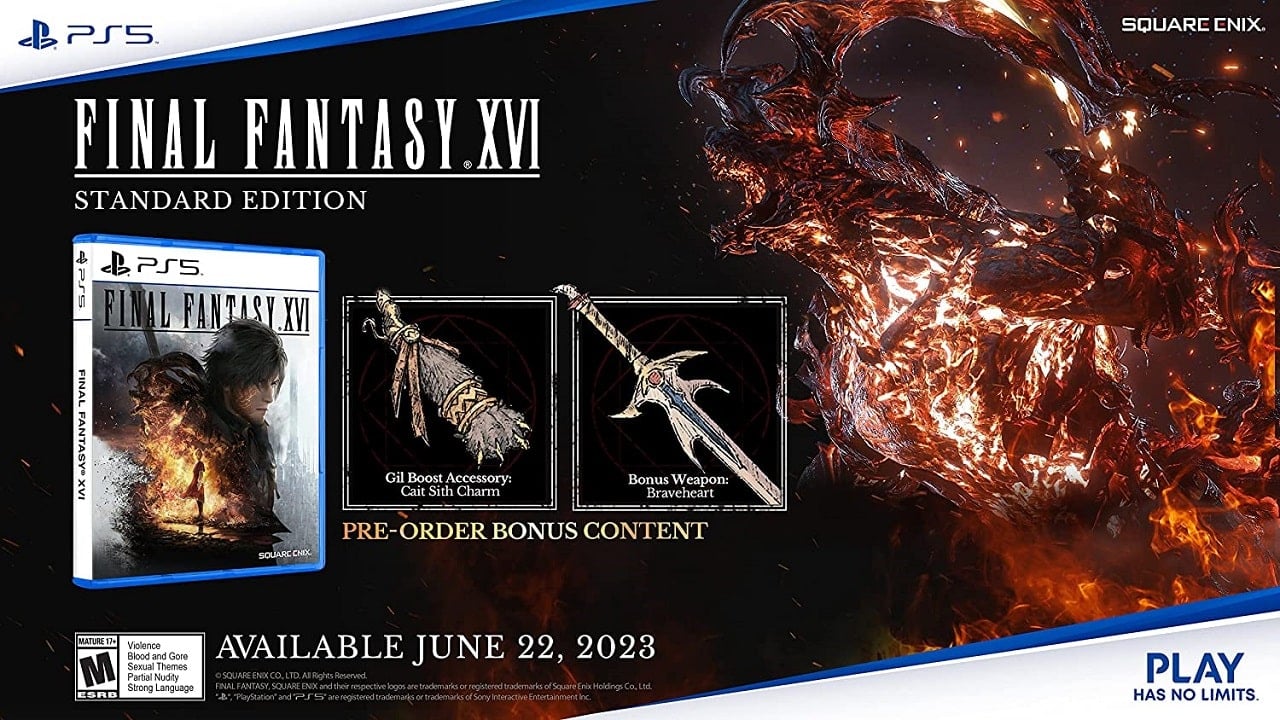 Final Fantasy XVI Digital Deluxe Collector's Edition Pre-Order Bonuses