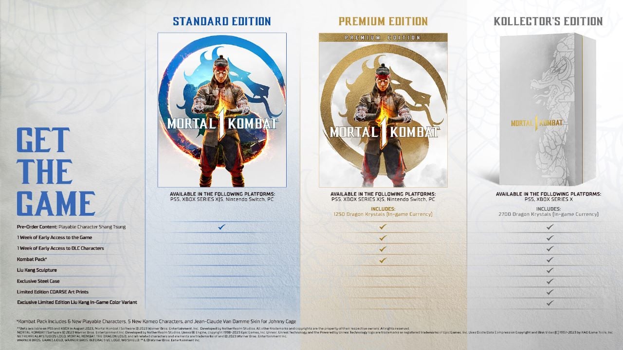Mortal Kombat 1 South African Pre-Order Guide Prices Editions