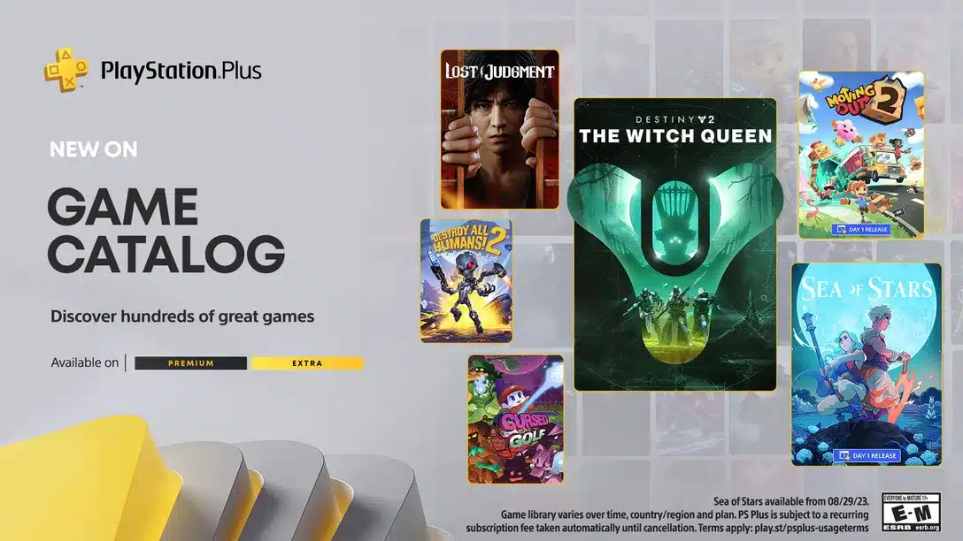 PlayStation Plus August Game Catalogue