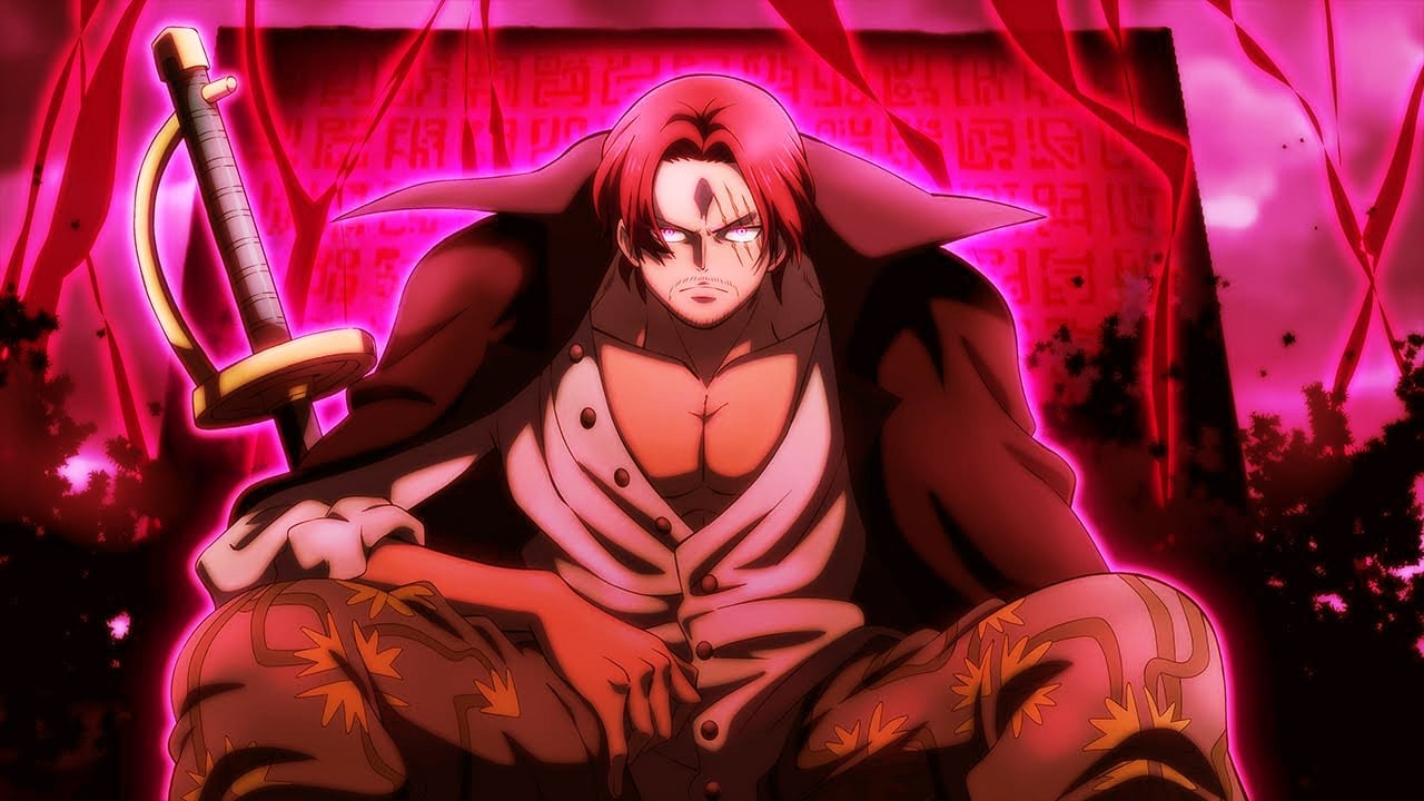 Shanks' Reaction to Seeing Luffy's Gear 5 Sun God Transformation - One Piece