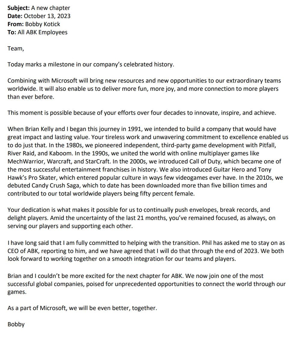 Microsoft Completes Activision Blizzard Acquisition Bobby Kotick