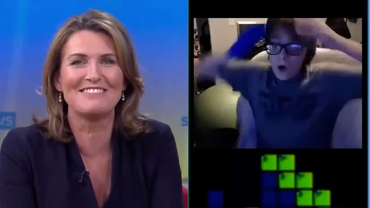 Sky News Criticised Tetris 13-Year Old Willis Gibson Go Outside