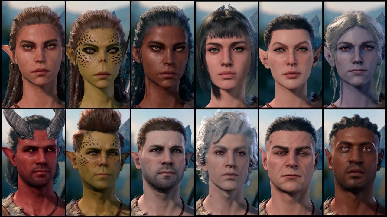 Baldur's Gate 3 PS5 Mods NPC Companion Faces Tav
