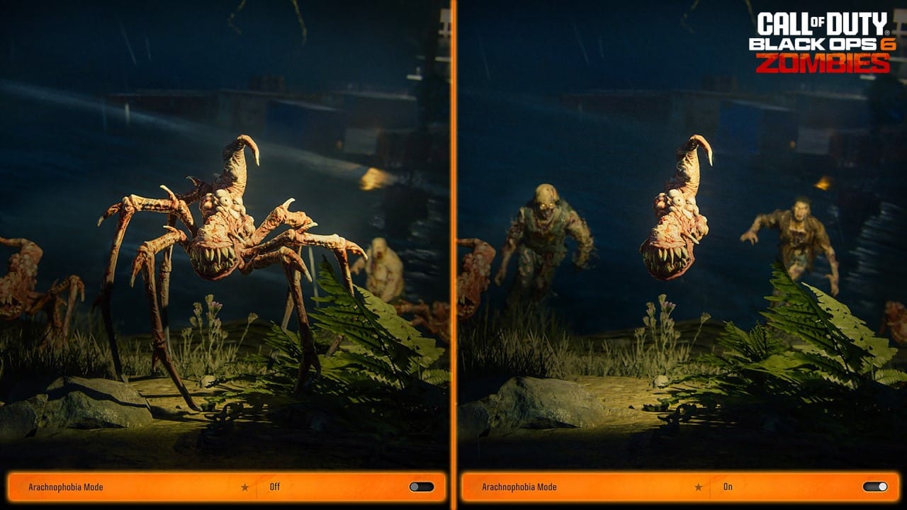 Call of Duty Black Ops 6 Arachnophobia Mode Spider's Legs Remove